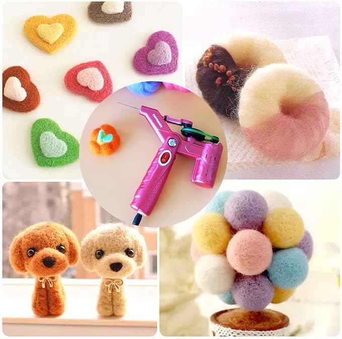 Needle Felting Machine for Quick Felting, Electric Felting Needle Machine Kit - Image 5