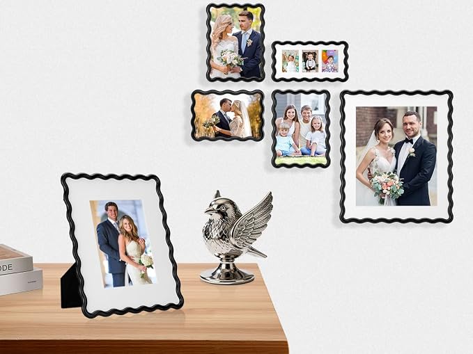 High-End Black 4x4'' Square Zinc Alloy Picture Frames, - Image 9
