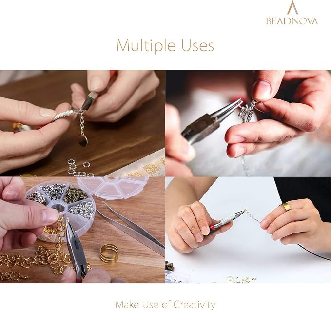 BEADNOVA 5mm Jump Rings for Jewelry Making Silver Open Jump Rings for Earrings - Image 4