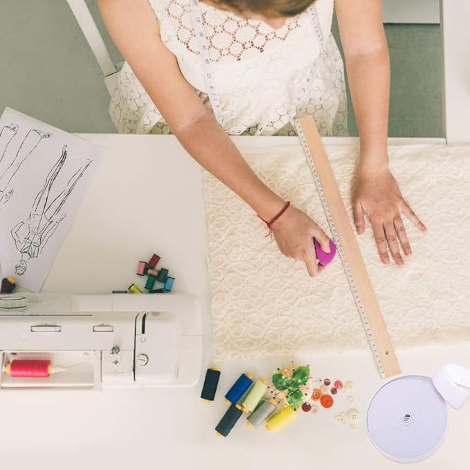 Elastic Bands for Sewing White 1 Inch 12 Yard High Elasticity Knit Spool Sewing - Image 7