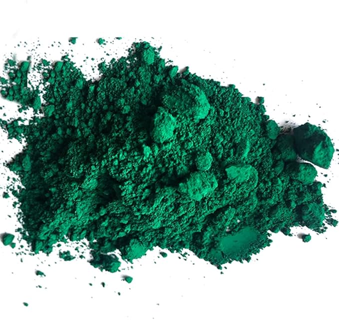 GOODTAKE Iron Oxide Powder, Green Concrete Color Pigment, Green Grout Colorant, Color Dye for Cement, Concrete, Clay, Pastel, Mortar, Grout, Mix DIY, Epoxy Resin (Green, 4 oz)