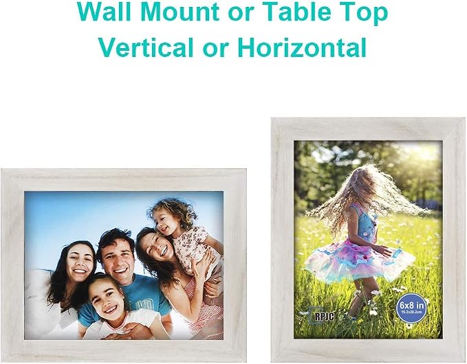 RPJC 6x8 inch Picture Frame Made of Solid Wood and High Definition Glass - Image 5