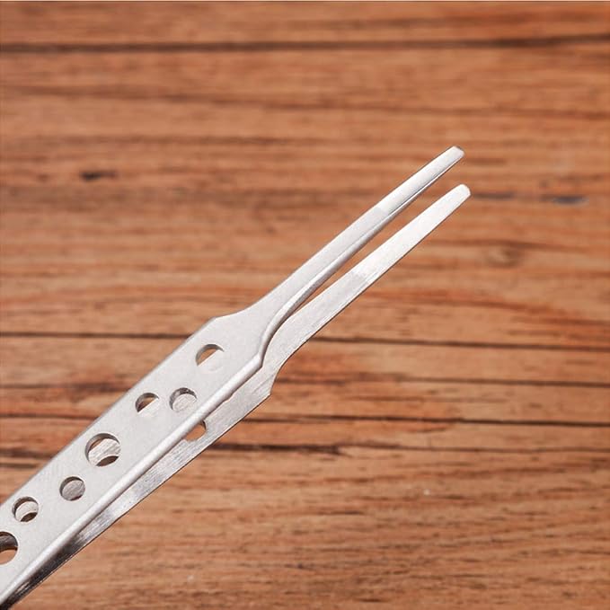 Wolfride 5Pcs Stainless Steel Tweezers Precision Tweezer Tool Set - Image 3