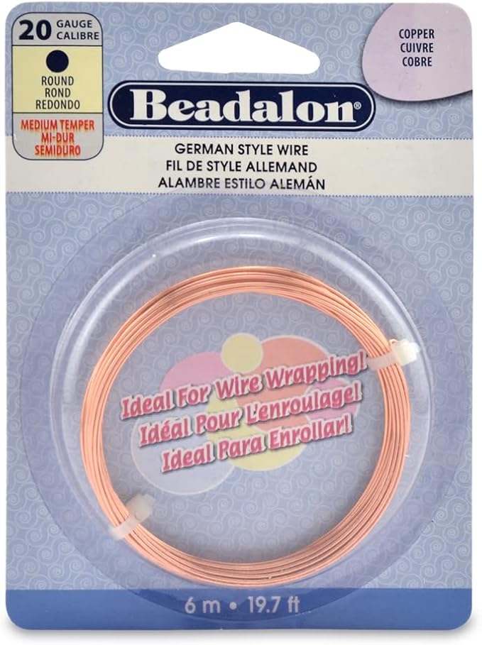 Beadalon German Style Wrapping Wire, 20 Gauge, 6 m / 19.7 ft by Beadalon