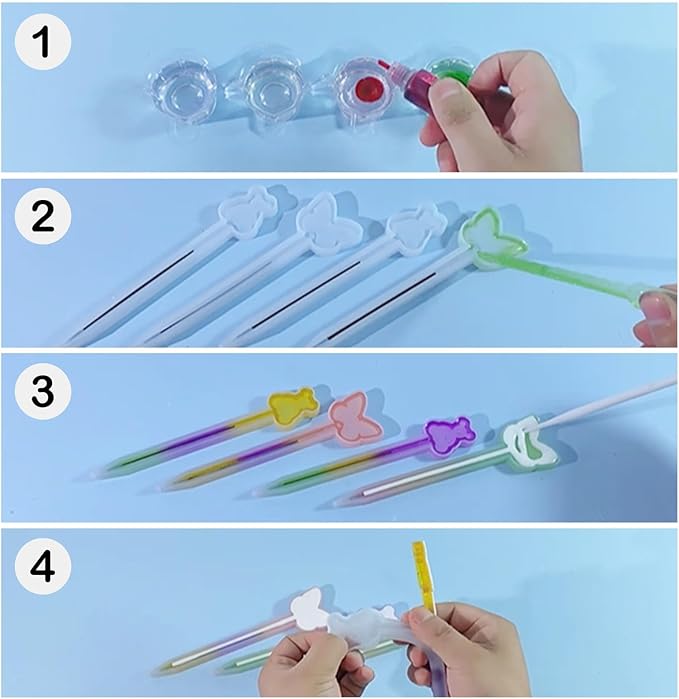 Pen Resin Molds, 12 PCS Ballpoint Pen Silicone Molds with 100 PCS Ballpoint Refill Pens for DIY Pen Craft Making