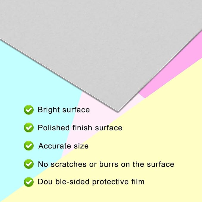 Galvanized Metal Sheet 8" x 12" x 1/32" Inch Galvanized Steel Sheet Plates for Magnetic Mount Board Wall 20GA(0.80MM) Galvanized Steel Plate Panels Stock for Roof Flashing Fixing Repair, Crafts, DIY