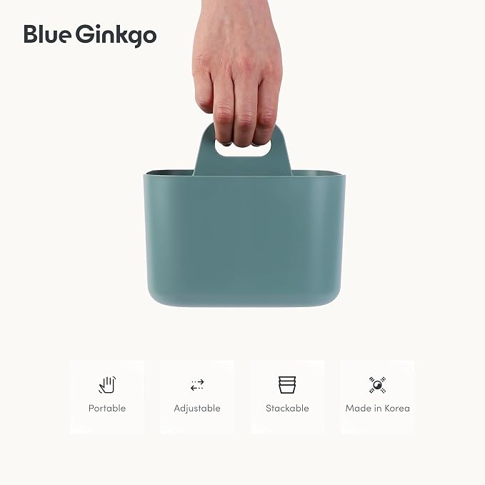 BLUE GINKGO Stackable Organizer Caddy, Made in Korea | Portable. Adjustable. - Image 5