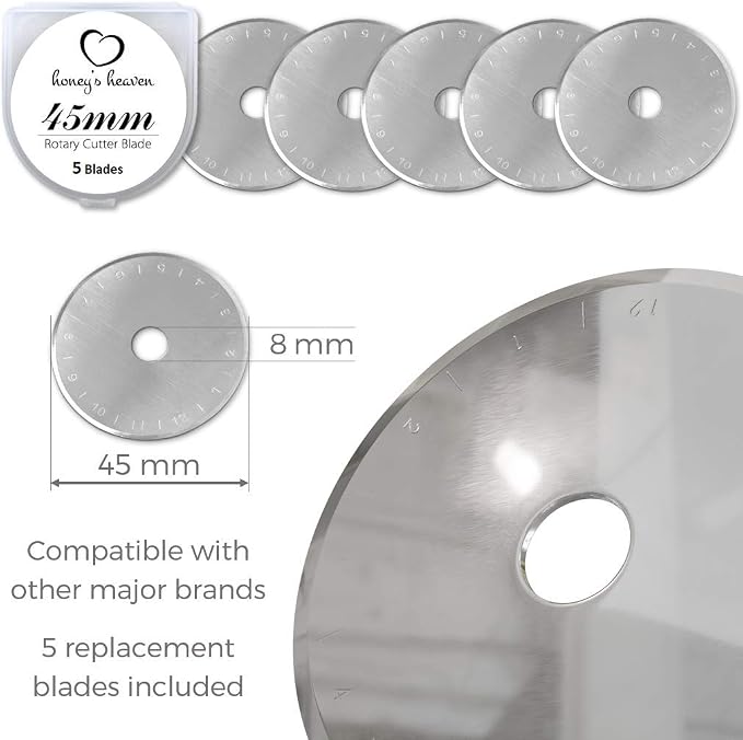 Honey's Heaven Rotary Cutter Set - 45mm Fabric Cutter - Image 5