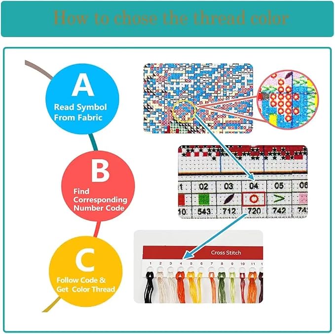 Flower Stamped Cross Stitch Kits - Image 7