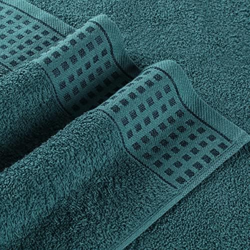 GLAMBURG 100% Cotton 2 Pack Oversized Bath Towel Set 28x55 Inches, Ultra Soft - Image 2