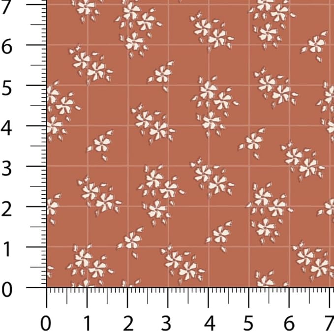 Patchwork Fabric Panel 100x155 cm, 100% Cotton Satin, 6 Coordinated Floral - Image 7