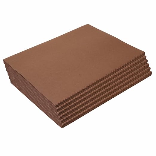 Colorations 9" x 12" Mediumweight Dark Brown Construction Paper by Colorations