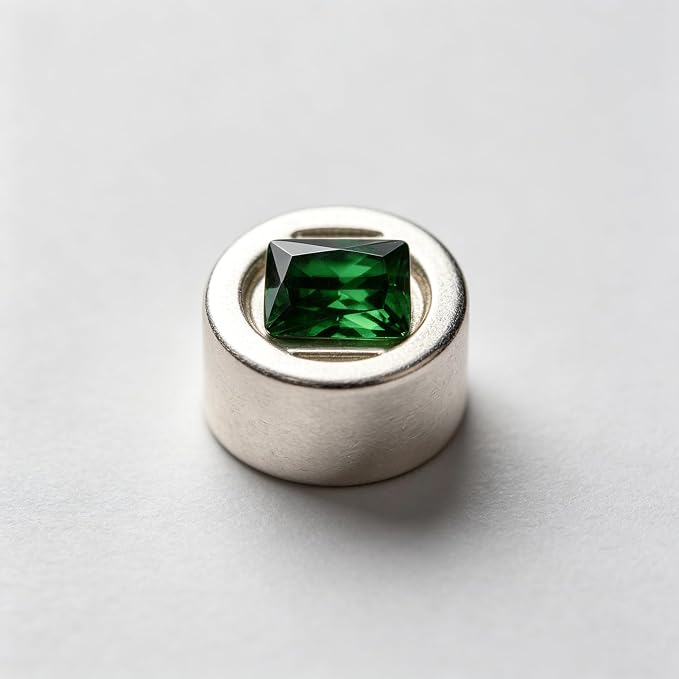 Emerald Green Color Cubic Zirconia Loose Beads Unset - Image 8