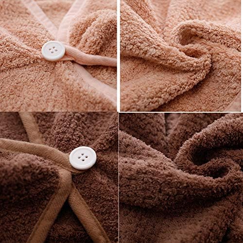 M-bestl 2 Pack Hair Drying Towels, Hair Wrap Towels, Absorbent Microfiber Hair - Image 4