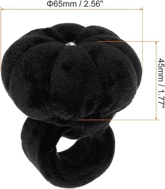HARFINGTON Wrist Pin Cushions Band Sewing Needle Cushion Needle Holder Pincushions with Adjustable Strap Fit All Wrist Sizes for Sewing Quilting Needlework Crafts, Black