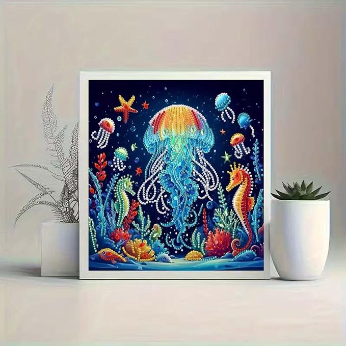 ZQEATRY Jellyfish Special Shape Diamond Art Kits - Image 5
