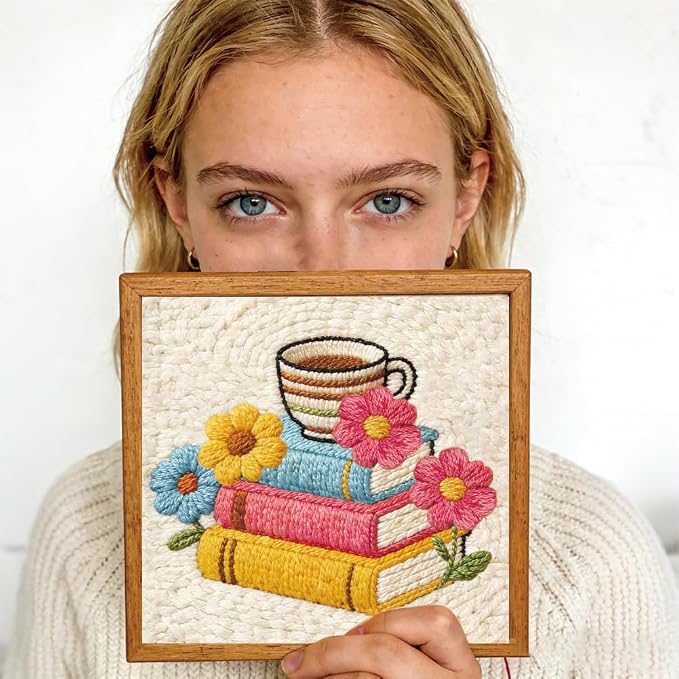 BEUNITONE Book and Flower Punch Needle Kit - Image 7