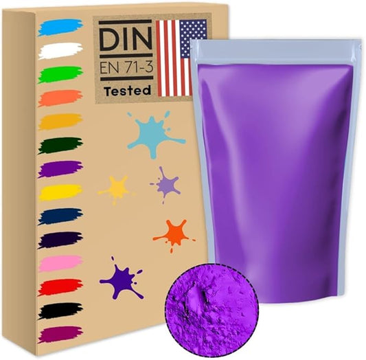 2.2lb/1kg purple Holi color powder rangoli non toxic bulk organic washable natural gender reveal decorations colour war kids dog animal summer camps festivals gift run gulal
