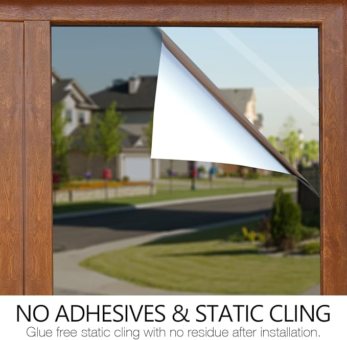 STATINT WINDOW FILMS Privacy One Way Mirror Glass Tint Heat Control Sun UV - Image 8