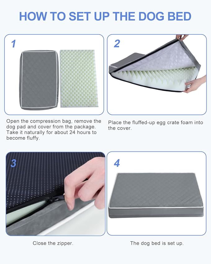 KSIIA Dog Bed for Crate Pad Waterproof for Small Dogs - Image 7