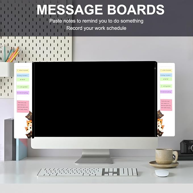 Office Desk Accessories 2pcs Multifunction Computer Monitor Memo Board - Image 6