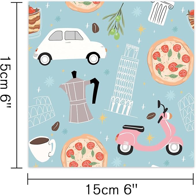 24 Sheets 12 Designs Scrapbook Paper Pad,6"×6” Single-Sided Decopodge Craft Cardstock Paper,Christmas Scrapbooking DIY Decorative Background Cardmaking Supplies.Cartoon