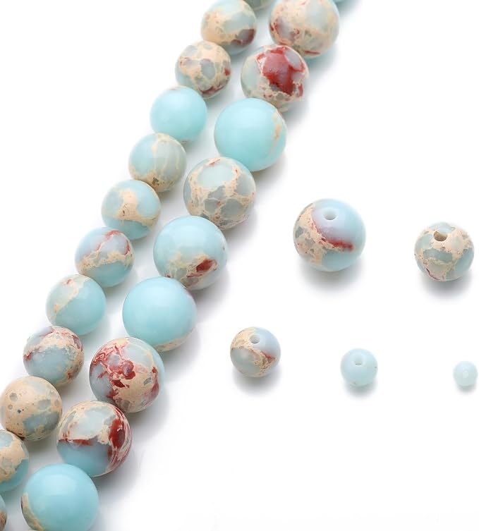 Zenkeeper 108Pcs Blue Imperial Spacer Loose Beads Bulk - Image 5