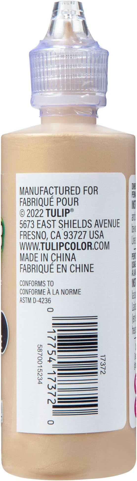 Tulip Puff Fabric Paint Metallic Finish, Permanent Craft Paint - Image 3