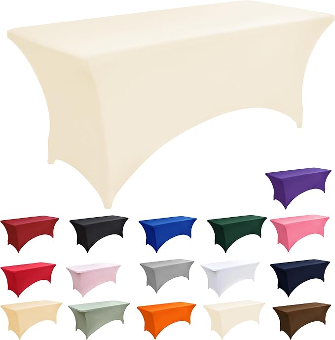 10-Pack 6ft Spandex Table Covers - Image 3