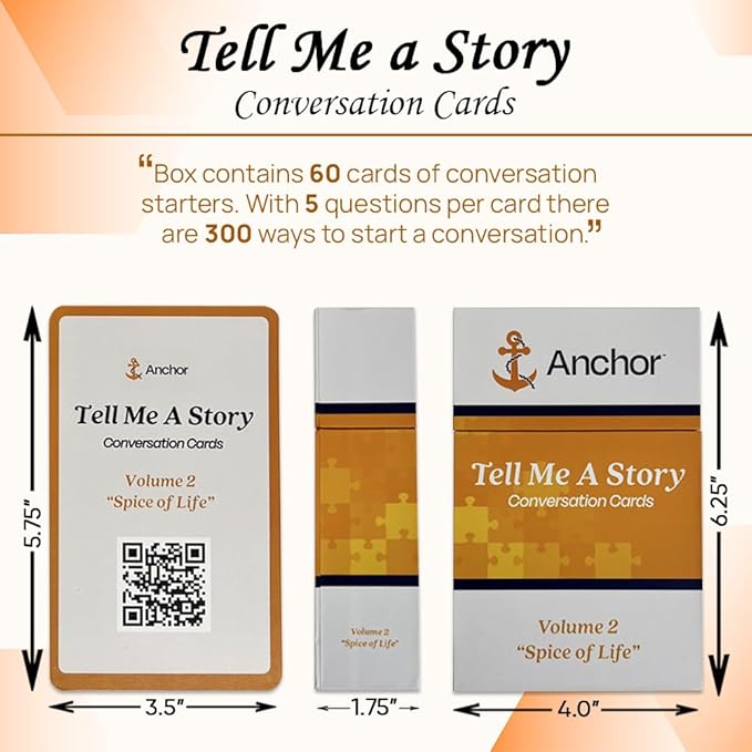 Conversation Starter Cards - Fun Prompts for Families, Friends, Seniors & Couples - Family Conversation Cards & Card Game for Couples (Volume 2)