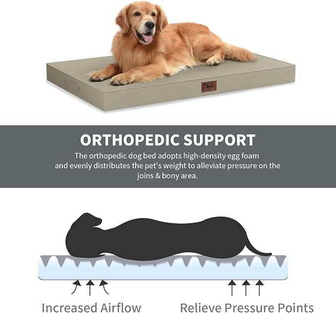 Outdoor Extra Large Dog Bed, Jumbo Waterproof Dog Bed - Image 2