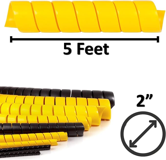 Electriduct 2 Inch Heavy Duty Spiral Wrap HDPE Flexible Plastic Cable Sleeve - Image 3