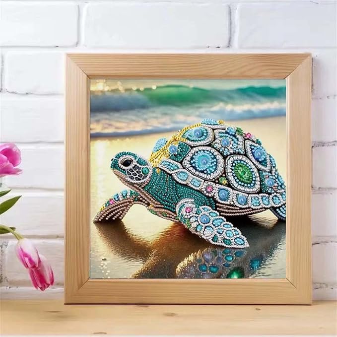 6 Pack Sea Turtle Special Shape Diamond Art Kits - Image 2