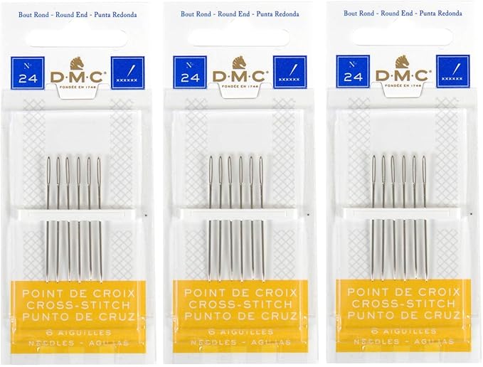 3 Pack DMC Size 24 Cross Stitch Needles by DMC