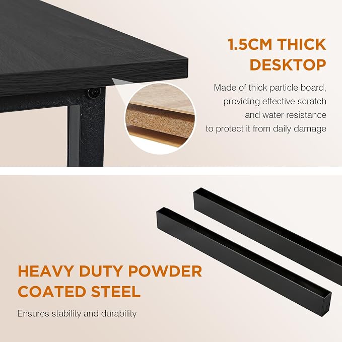PayLessHere | 32 Inch Computer Desk | Black | Office Desk - Image 7
