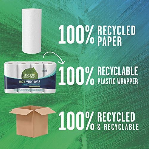 Seventh Generation Paper Towels, Strong & Absorbant, 8 Rolls, 156-Sheets - Image 4
