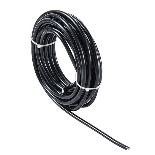 Fashewelry 22.96 Feet 6mm Aluminum Wire Black Bendable Metal Craft Wire for Beading Jewelry Craft Making