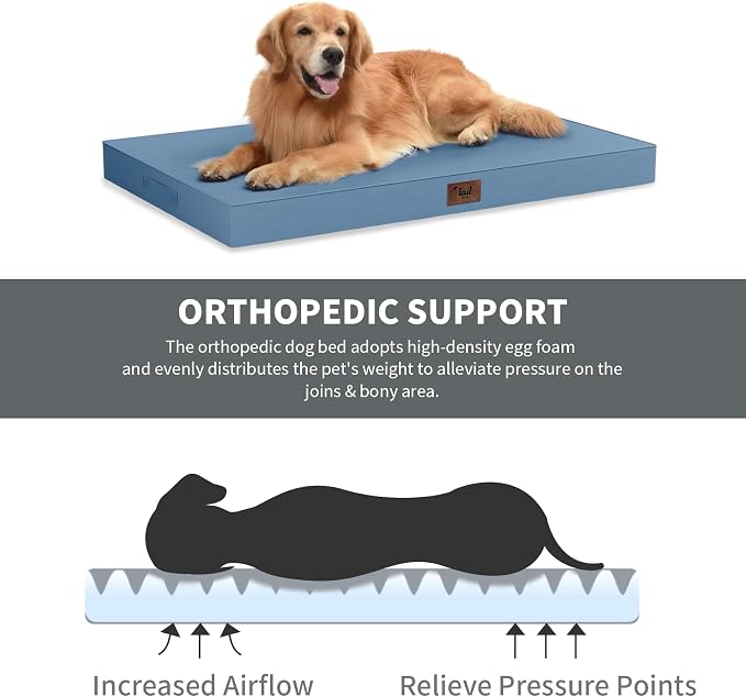 Large Outdoor All Weather Dog Bed, Waterproof Pet Bed - Image 3