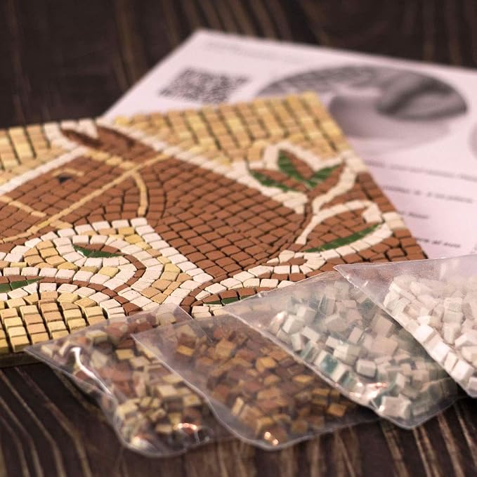 Complete Mosaic Starter Set for Everyone, Create a Roman Piece of Art 15x15cm - Image 3