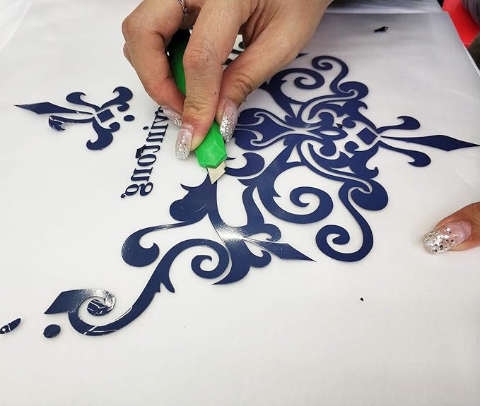 guangyintong Heat Transfer Vinyl Navy Blue HTV Rolls, 12" x 12ft Navy Blue Iron on Vinyl for T-Shirts, Matte Surface HTV Vinyl for All Cutter Machine Easy to Cut & Weed for HTV DIY Design
