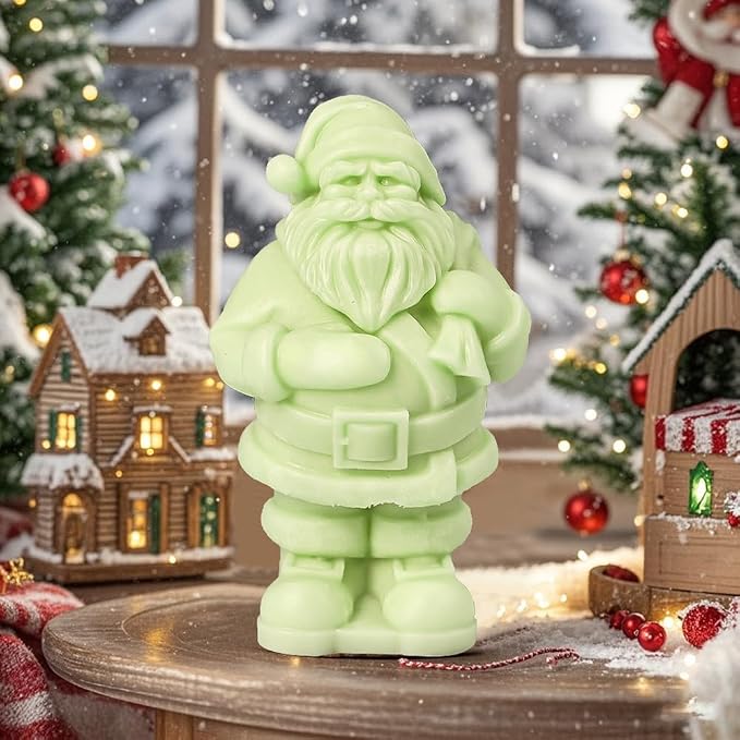 Christmas Candle Mold 3D Santa Claus Shaped Silicone Mold - Image 6