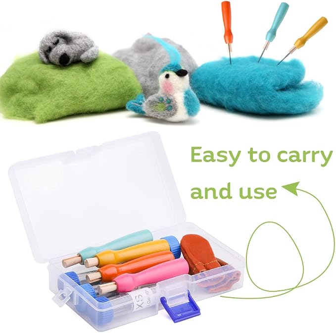 WONVOC Needle Felting Needles, 4 Sizes Triangle Felting Needles, Needle Felting - Image 6