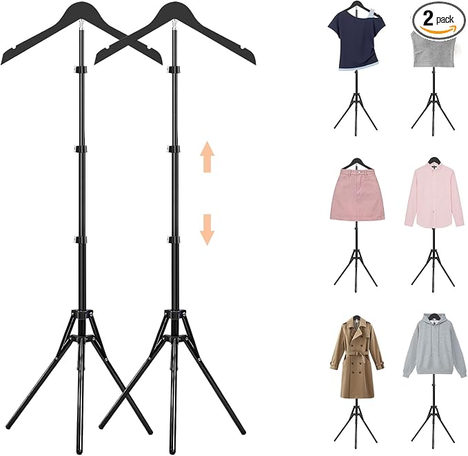 2 Pack Shirt Display Stand, 32-63 Inch Height Adjustable Mannequin Torso by Unknown