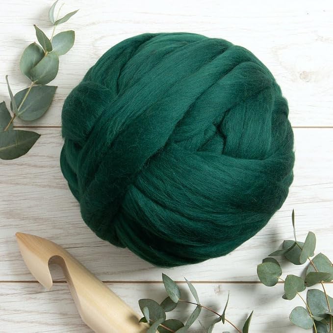 Colored Natural Wool roving, 8 OZ. Best Wool - Image 6