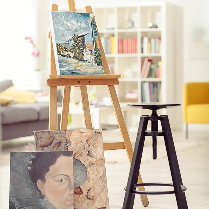 GOTIDEAL Stretched Canvases for Painting, 24x36" Inch Set of 2, Primed White - 100% Cotton Blank Art Large Canvas Boards for Painting for Acrylic Pouring, Oil Paint Dry & Wet Art Media