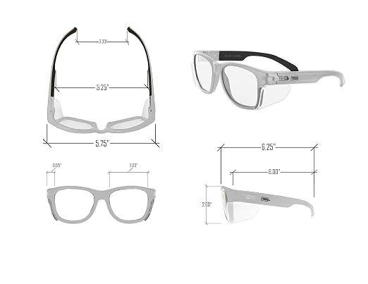 MAGID Y50 Safety Glasses for Construction | White Frame — 24-Pack, ANSI Z87.1+ - Image 7