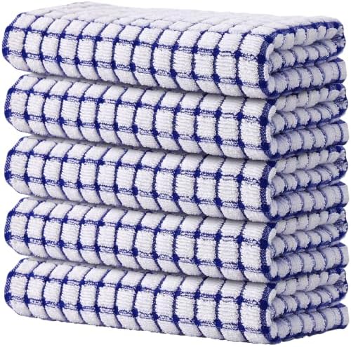 Kitinjoy Cotton 5 Pack Terry Kitchen Towels by Kitinjoy