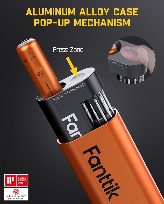 Fanttik F2 Master Mini Cordless Rotary Tool Kit, NeoPulse Motor, 5 Speed - Image 5