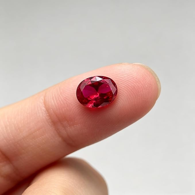 Ruby Red Cubic Zirconia Loose Beads Unset - Image 3