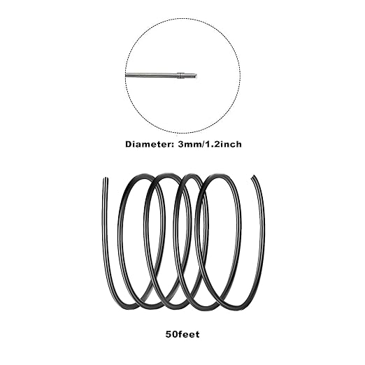 3mm Aluminum Craft Wire, 50 Feet 9 Gauge Bendable Anodized Metal Wire for Sculpting, Jewelry Making, Armature Making, Wire Weaving and Wrapping